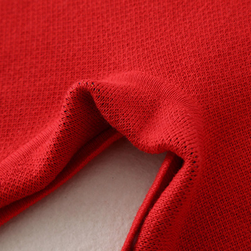 Mameluco de punto de una pieza de manga larga de algodón con estampado de dragón rojo para bebé niño y niña, otoño e invierno, con Buddha Stones - image 10