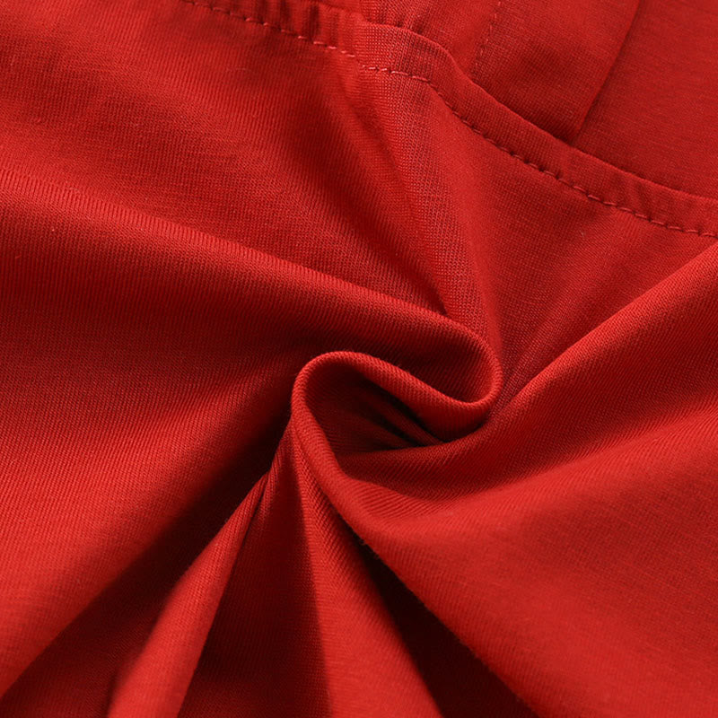 Mono de una pieza de algodón de manga larga para bebé niña con diseño de conejo rojo de primavera y otoño con Buddha Stones - image 7