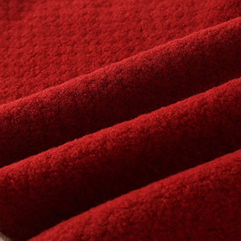 Chaqueta de manga larga para bebé niña y niño con diseño de ondas de peces koi rojos de otoño e invierno con Buddha Stones - image 10