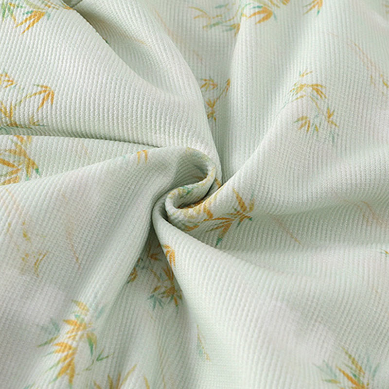 Mameluco de algodón de manga larga para bebé niña con diseño de flores de bambú, primavera y otoño , con Buddha Stones - image 11