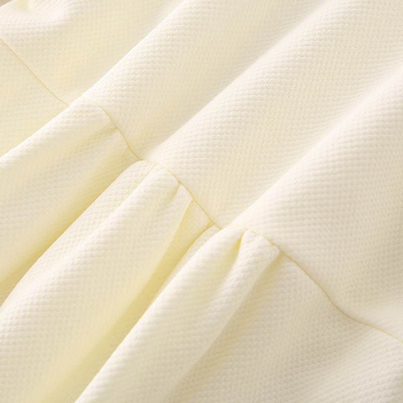 Mono de una pieza de algodón de manga larga para bebé niña con diseño de pabellón de primavera y otoño con Buddha Stones - image 7