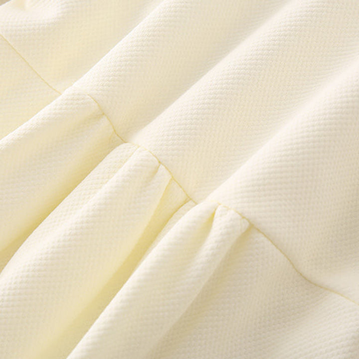 Mono de una pieza de algodón de manga larga para bebé niña con diseño de pabellón de primavera y otoño con Buddha Stones - image 7