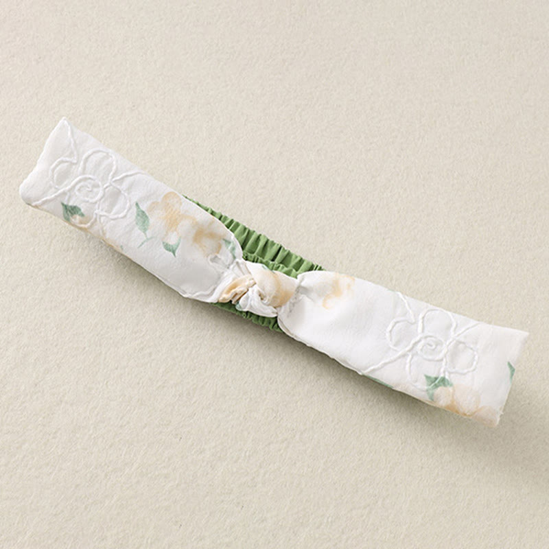 Mono de una pieza de algodón de manga larga para bebé niña con diseño de cuello en V y flores amarillas claras de Buddha Stones para primavera y otoño - image 11