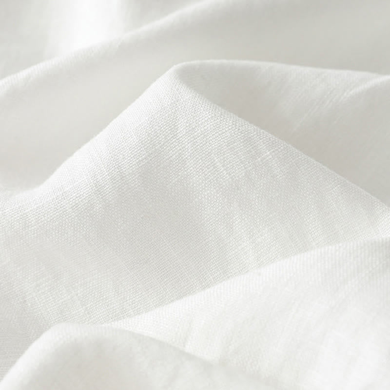 Pantalones anchos de algodón con cremallera y bolsillos para mujer de Buddha Stones para otoño - image 16