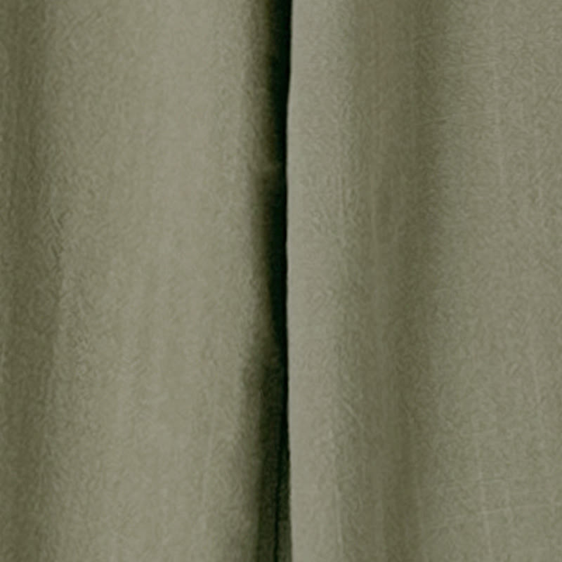 Pantalones anchos hasta el tobillo con bolsillos y cordón de algodón y lino para mujer de Buddha Stones - image 8