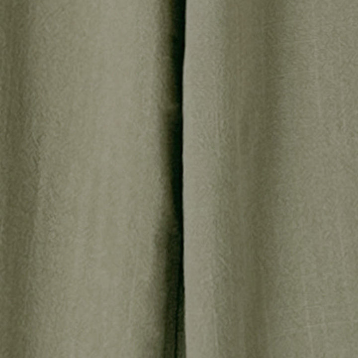 Pantalones anchos hasta el tobillo con bolsillos y cordón de algodón y lino para mujer de Buddha Stones - image 8