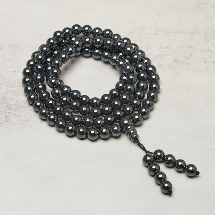 Buddha Stones Mala de claridad de enfoque de 108 cuentas de terahercios - 10 mm - image 0