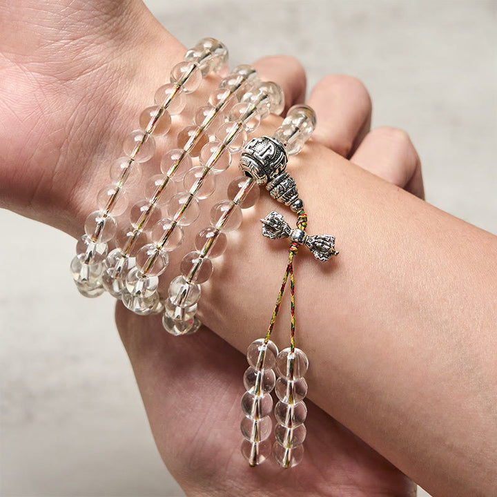 Amuleto Vajra de Buddha Stones Liuli, 108 Cuentas, Poder Espiritual, Fuerza, Mala - image 3