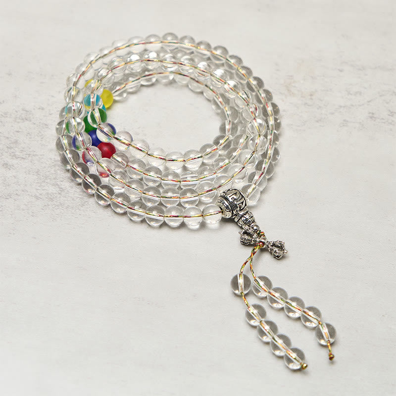 Amuleto Vajra de Buddha Stones Liuli, 108 Cuentas, Poder Espiritual, Fuerza, Mala - image 1