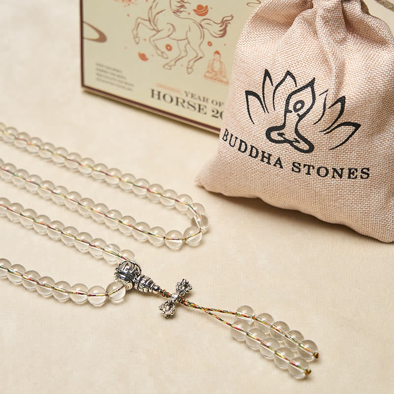 Amuleto Vajra de Buddha Stones Liuli, 108 Cuentas, Poder Espiritual, Fuerza, Mala - image 6