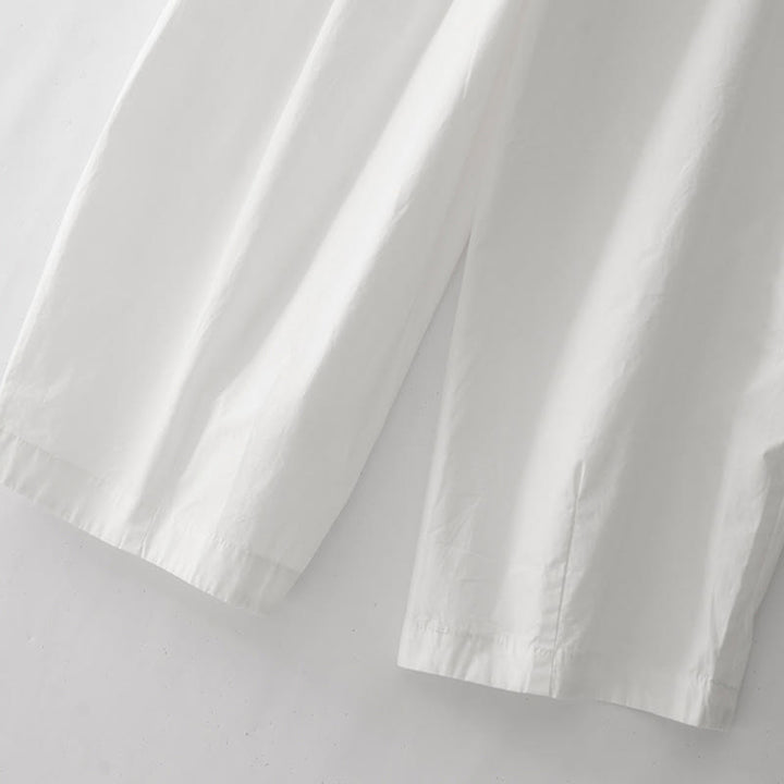 Pantalones harén para mujer con cintura alta, pliegues y bolsillos, con estampado de Buddha Stones - image 17