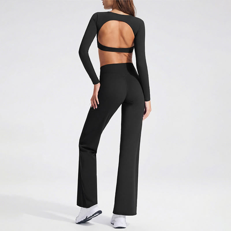 Sujetador deportivo de manga larga sin espalda con Buddha Stones para mujer, fitness, yoga - image 5