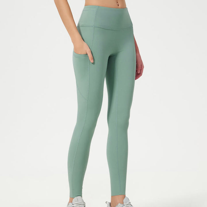 Leggings deportivos de cintura alta con diseño de piedra de Buda para mujer, pantalones de yoga - image 3