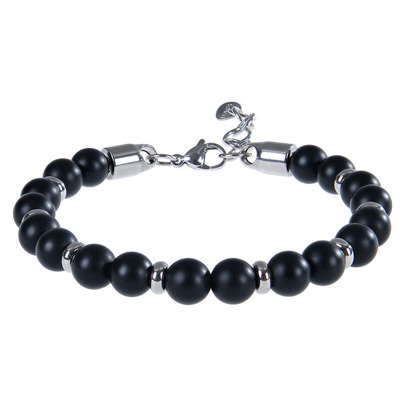 Pulsera protectora con varias cuentas de piedra natural de ojo de tigre y Buddha Stones - Piedra esmerilada (circunferencia de la muñeca: 17-20 cm) - image 13