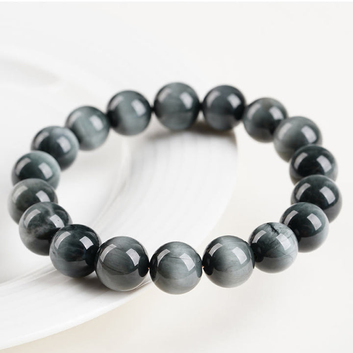 Pulsera de cuentas de piedra ojo de águila con Buddha Stones y calma positiva - image 2