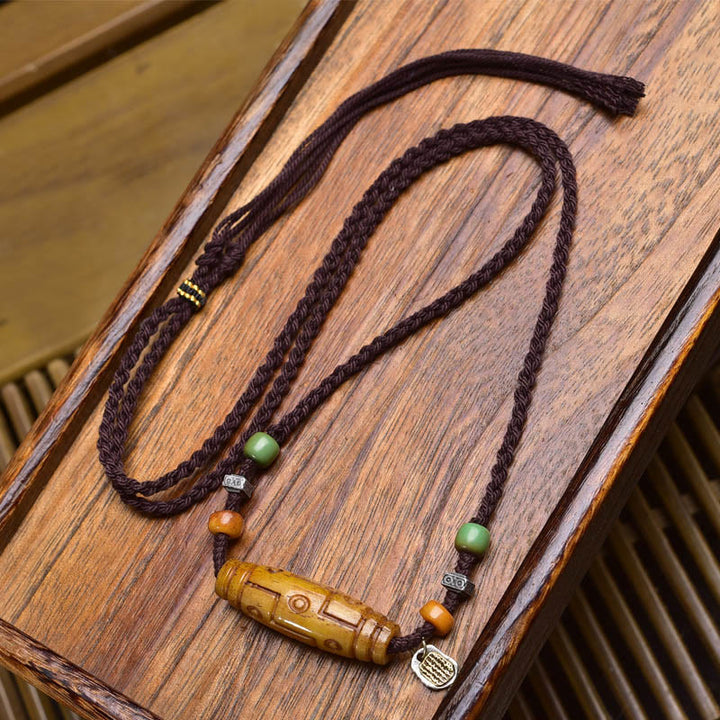 Colgante de collar con cuentas de hueso y Buddha Stones para la suerte y el equilibrio - Estilo C - image 2