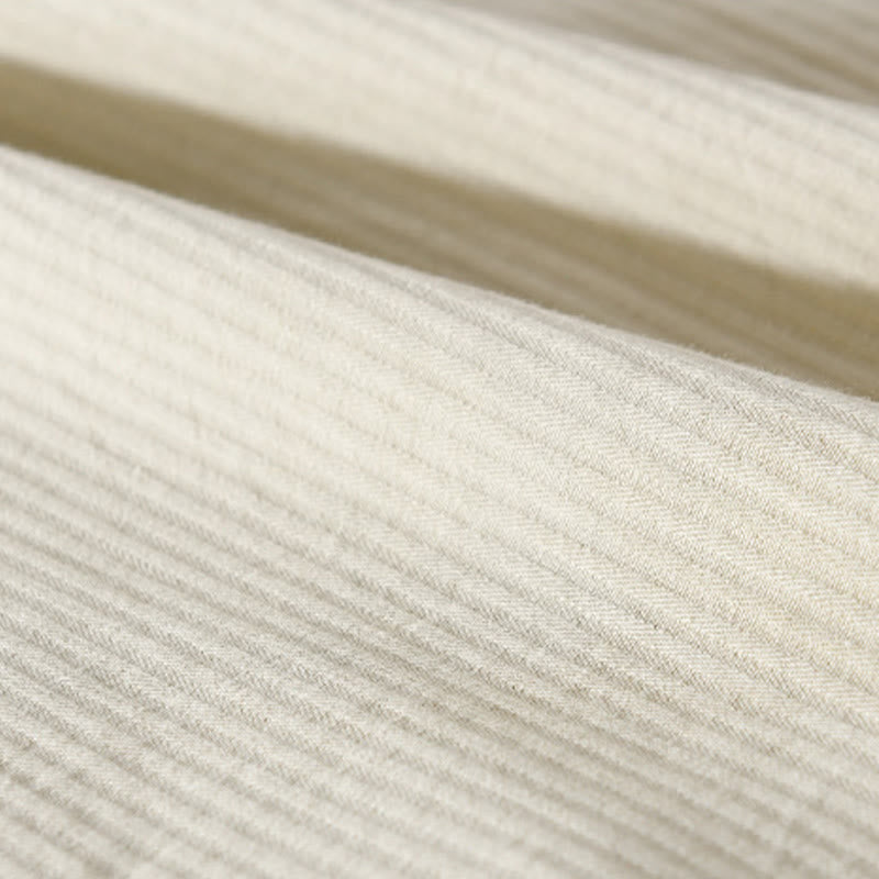 Camisa de algodón de manga larga para hombre con cuello alto, botones y bolsillos decorativos con diseño de rombos y triángulos otoñales y Buddha Stones - image 14