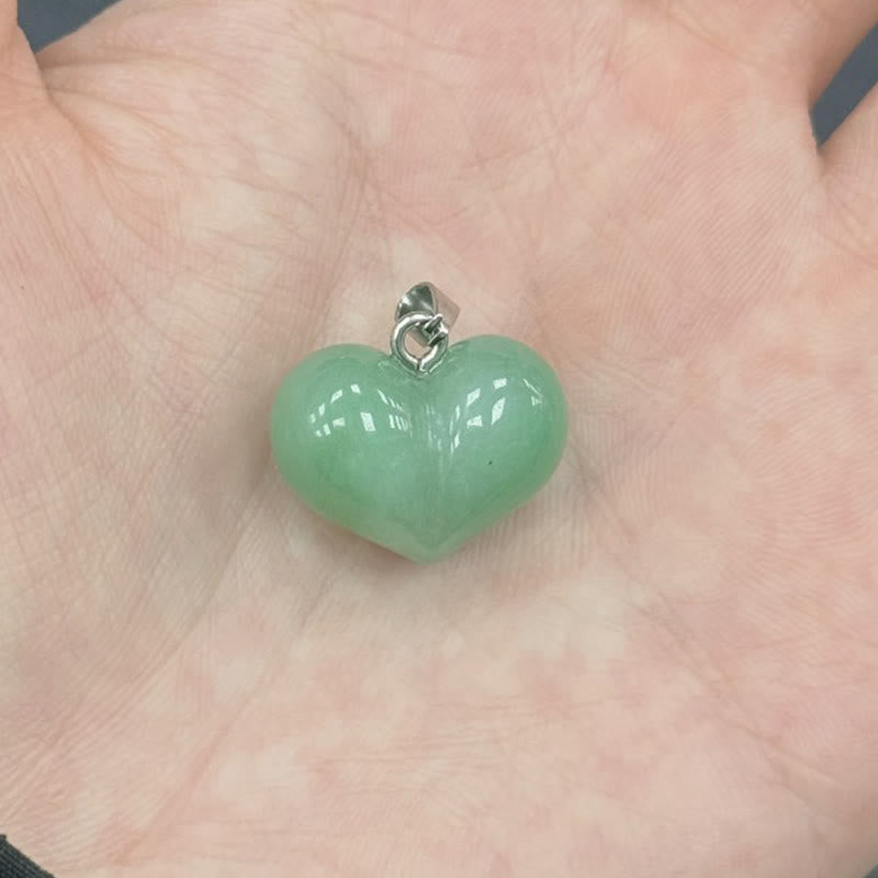 Colgante de equilibrio con Buddha Stones, diseño de corazón, amatista, topacio, cristal rosa, ópalo, ojo de tigre, cristal blanco, jaspe rojo, amazonita, aventurina verde, obsidiana negra, citrino. - Aventurina verde - image 17