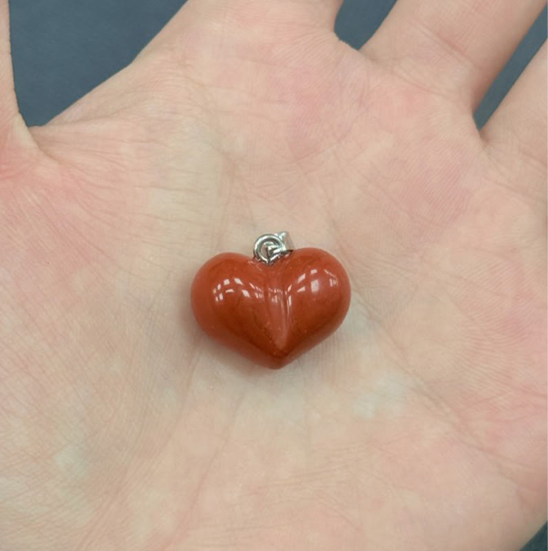 Colgante de equilibrio con Buddha Stones, diseño de corazón, amatista, topacio, cristal rosa, ópalo, ojo de tigre, cristal blanco, jaspe rojo, amazonita, aventurina verde, obsidiana negra, citrino. - Jaspe rojo - image 13