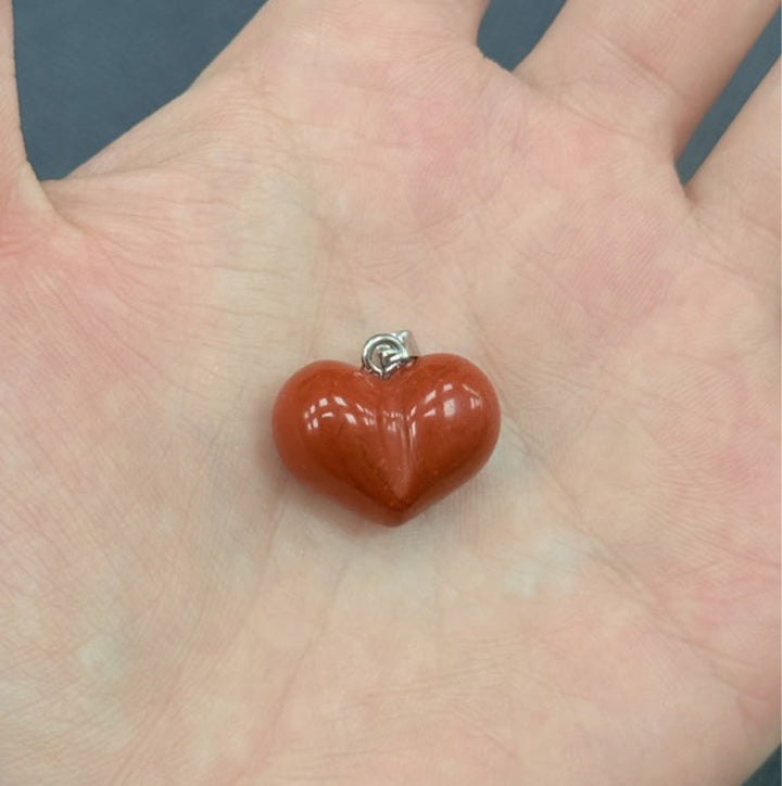 Colgante de equilibrio con Buddha Stones, diseño de corazón, amatista, topacio, cristal rosa, ópalo, ojo de tigre, cristal blanco, jaspe rojo, amazonita, aventurina verde, obsidiana negra, citrino. - Jaspe rojo - image 13