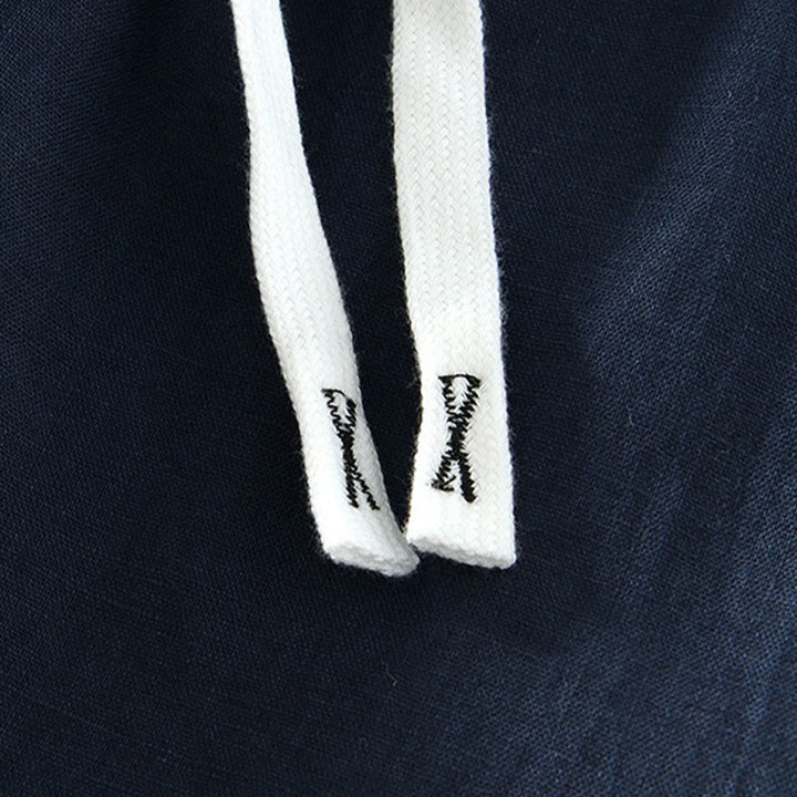 Pantalones de lino hasta el tobillo para hombre con cintura elástica y cordón ajustable con Buddha Stones y bolsillos - image 20