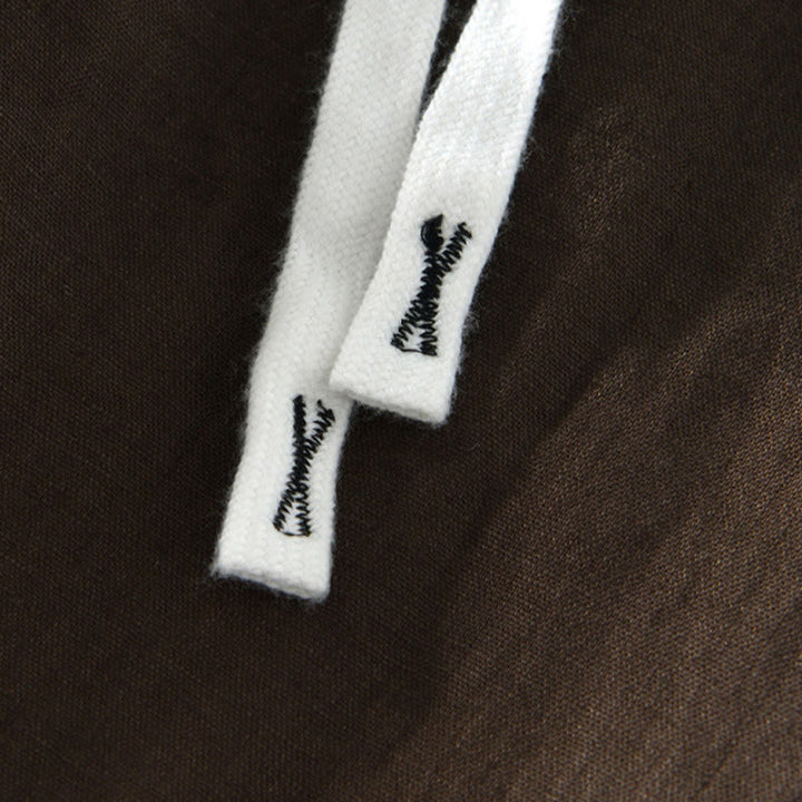 Pantalones de lino hasta el tobillo para hombre con cintura elástica y cordón ajustable con Buddha Stones y bolsillos - image 14