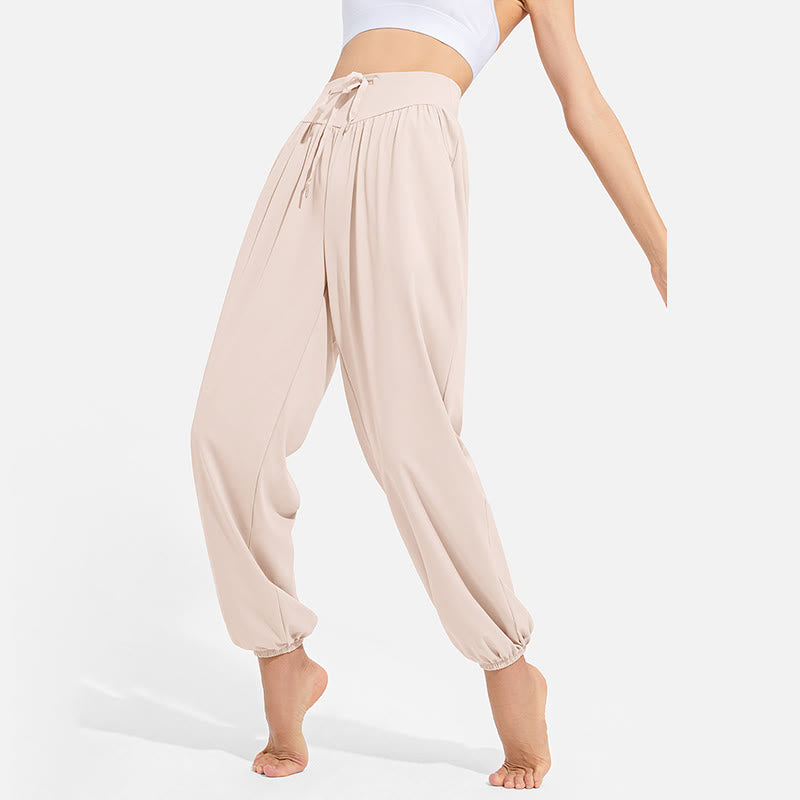 Pantalones deportivos tipo harem para mujer con diseño de Buddha Stones, cintura elástica y cordón ajustable, ideales para yoga y con bolsillos. - image 11