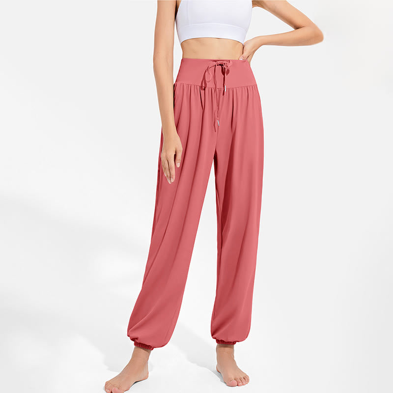 Pantalones deportivos tipo harem para mujer con diseño de Buddha Stones, cintura elástica y cordón ajustable, ideales para yoga y con bolsillos. - image 27