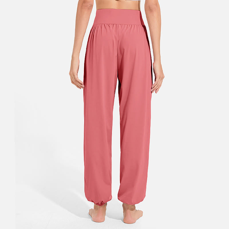Pantalones deportivos tipo harem para mujer con diseño de Buddha Stones, cintura elástica y cordón ajustable, ideales para yoga y con bolsillos. - image 30