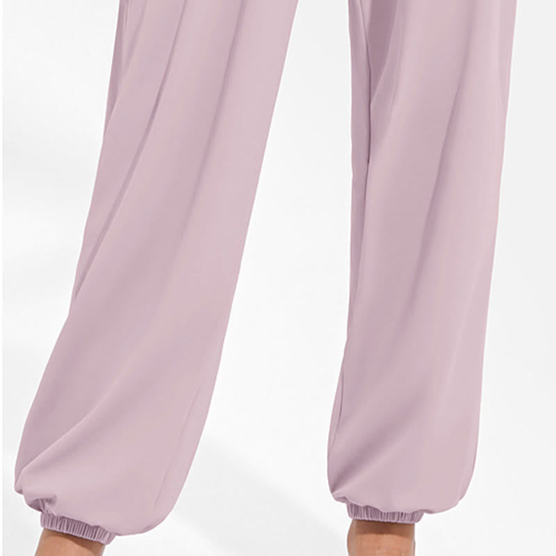 Pantalones deportivos tipo harem para mujer con diseño de Buddha Stones, cintura elástica y cordón ajustable, ideales para yoga y con bolsillos. - image 19