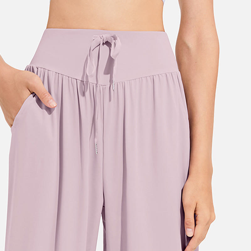 Pantalones deportivos tipo harem para mujer con diseño de Buddha Stones, cintura elástica y cordón ajustable, ideales para yoga y con bolsillos. - image 17