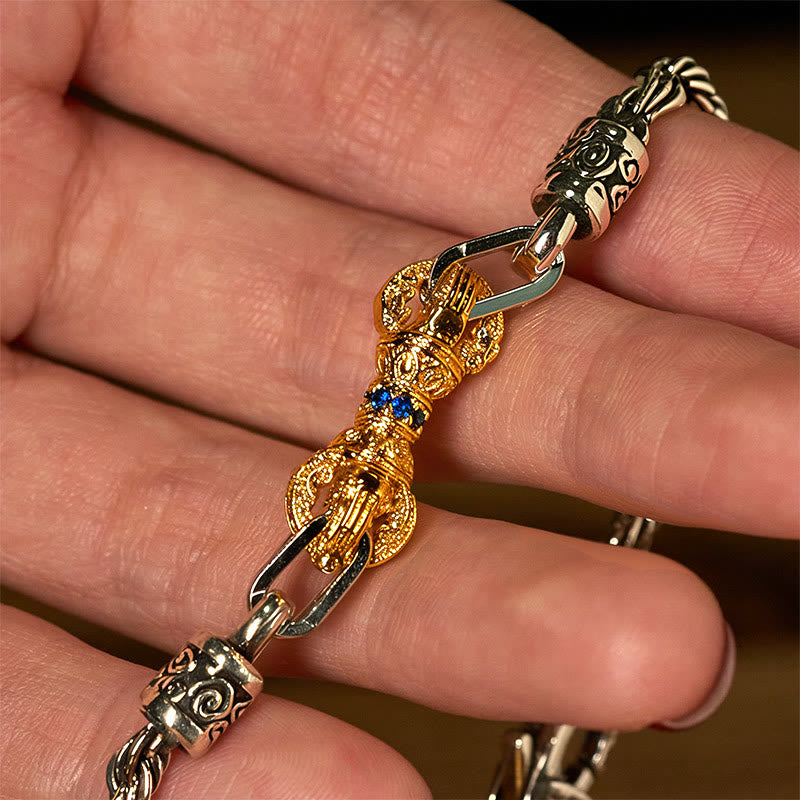 Pulsera de cobre con Buddha Stones para la suerte - image 4