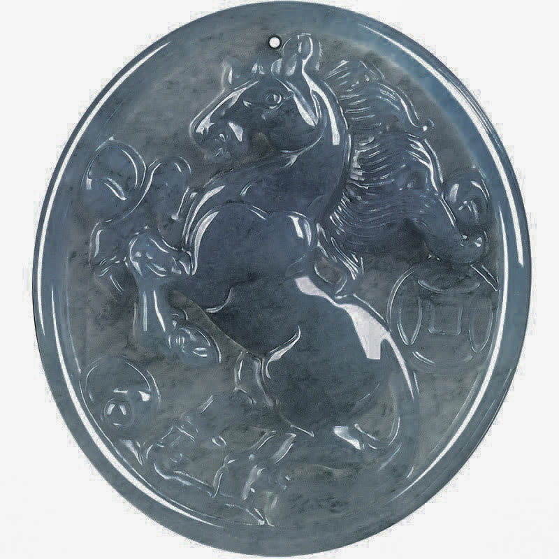 Collar con colgantes de jade y Buddha Stones del Año del Caballo para la suerte y la abundancia - image 9