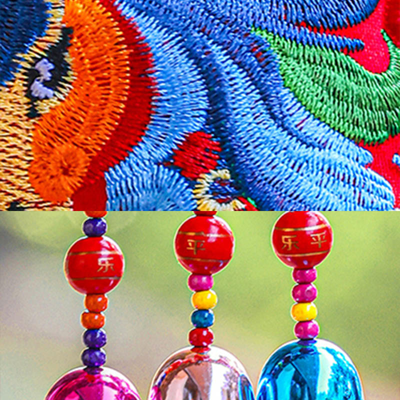 Buddha Stones, Año del Caballo, Bordado, Bolsa de Dinero, Calabaza, Monedas de Cobre, Campana, Amuleto, Decoración Colgante para el Éxito - image 19