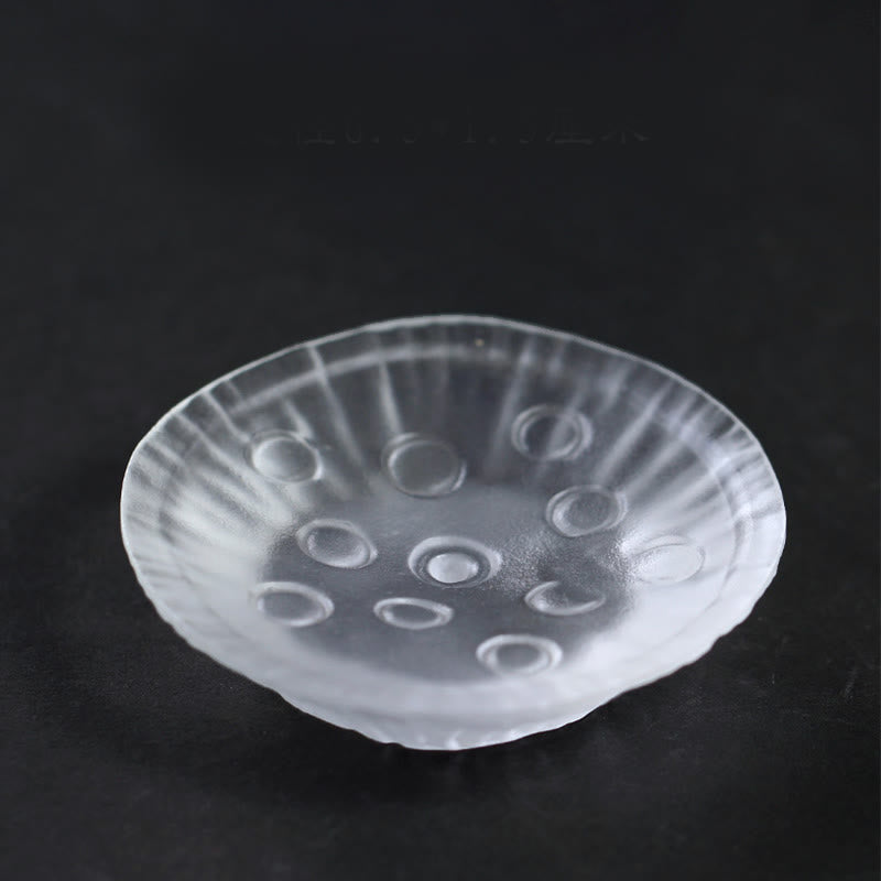 Buddha Stones Año del Caballo Vaina de Loto Hoja de Loto Liuli Pieza de Arte de Cristal Decoración Energética para el Hogar y la Oficina - Almohadilla de cápsula de loto de 6,5 x 1,5 cm - image 5