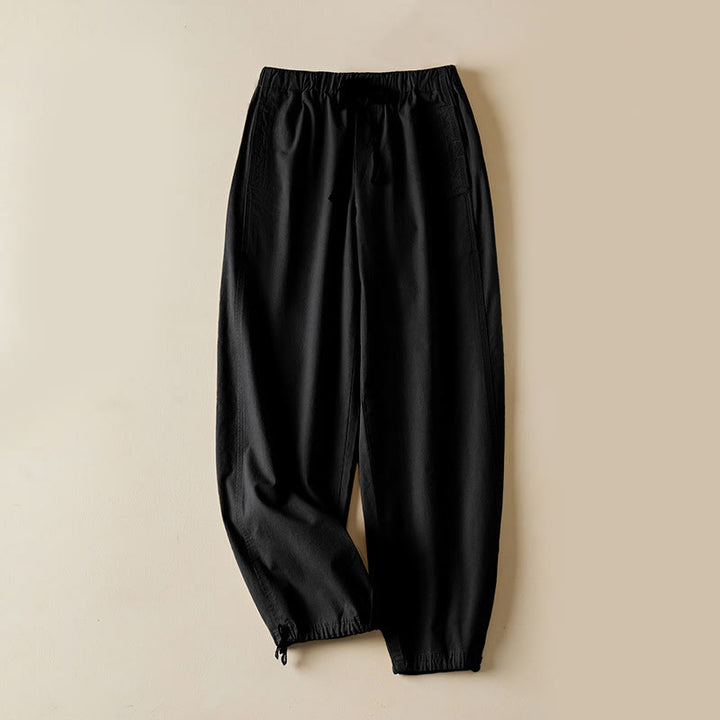 Pantalones cargo de algodón con bolsillos y cordón de otoño Buddha Stones para mujer, de 7-8 de largo - Negro - US12, UK/AU16, EU44 (3XL) - image 11