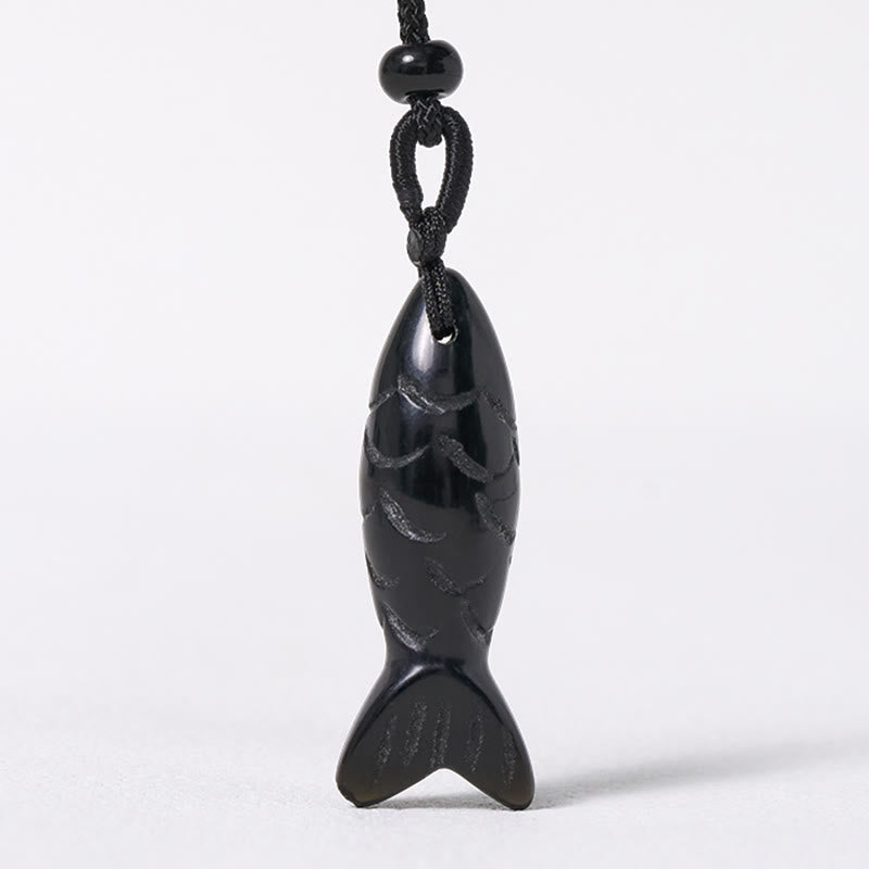 Collar con colgante de Buddha Stones tallada con pez koi, cristal rosa, ágata india, amatista, calidez y prosperidad. - image 64