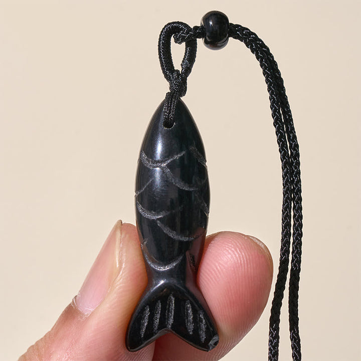 Collar con colgante de Buddha Stones tallada con pez koi, cristal rosa, ágata india, amatista, calidez y prosperidad. - image 65