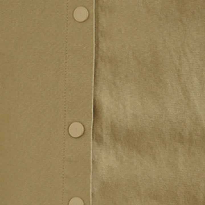 Buddha Stones Chaqueta de algodón de manga larga para mujer, diseño sencillo con botones y solapa de color puro, para otoño - image 19