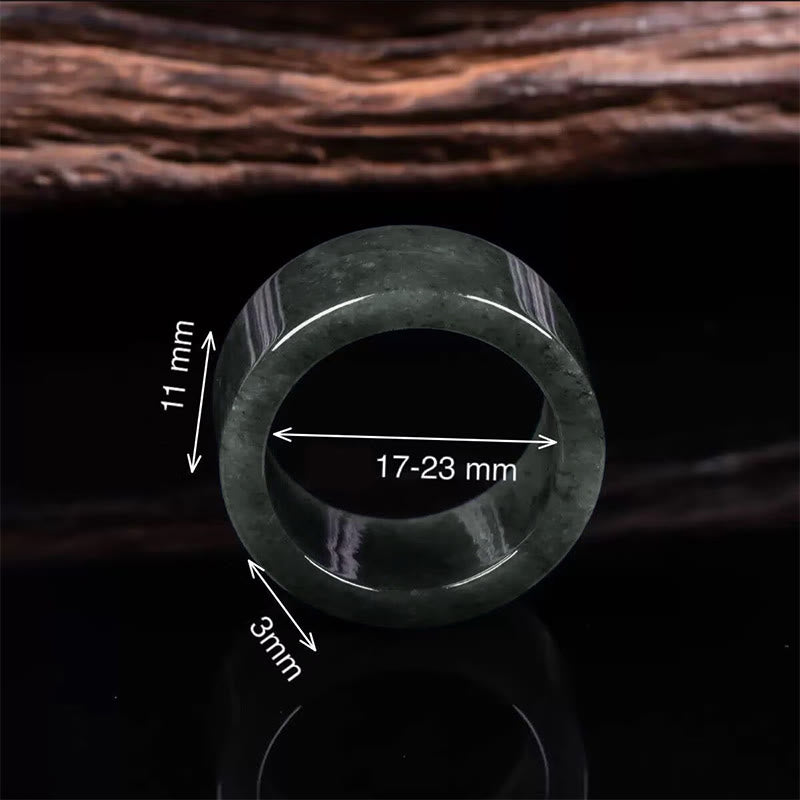 Buddha Stones Anillo de jade para la prosperidad y la abundancia - image 2