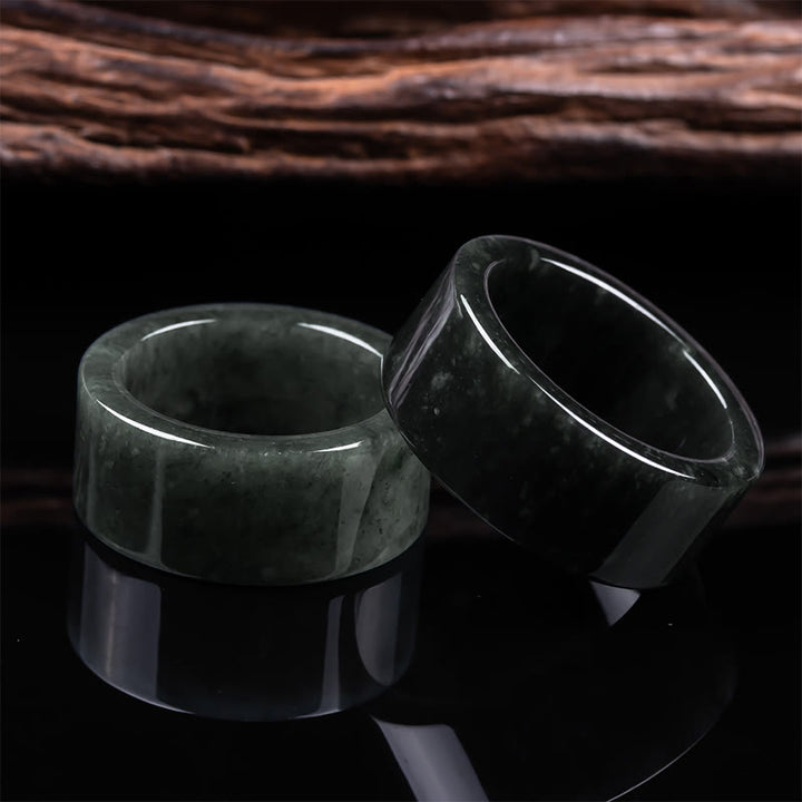 Buddha Stones Anillo de jade para la prosperidad y la abundancia - image 4