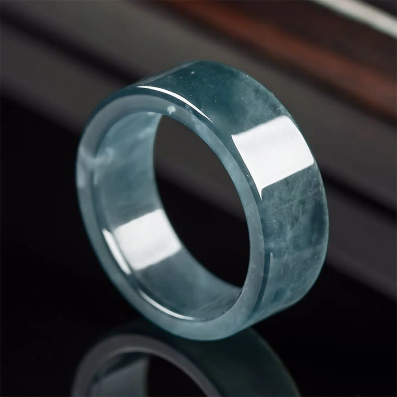 Buddha Stones Anillo de jade para la suerte, la abundancia y la prosperidad - Jade (20,2 mm) - image 0