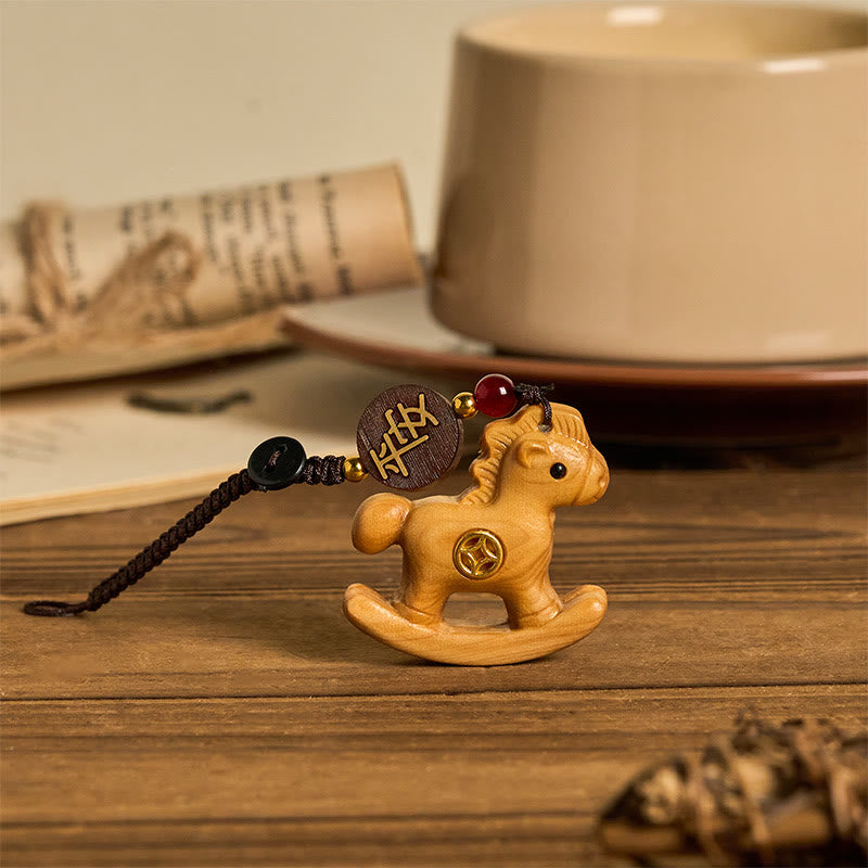 Buddha Stones, año del caballo, arcoíris, eucalipto, hoja pequeña, sándalo rojo, madera de tilo, ébano tallado. - image 15