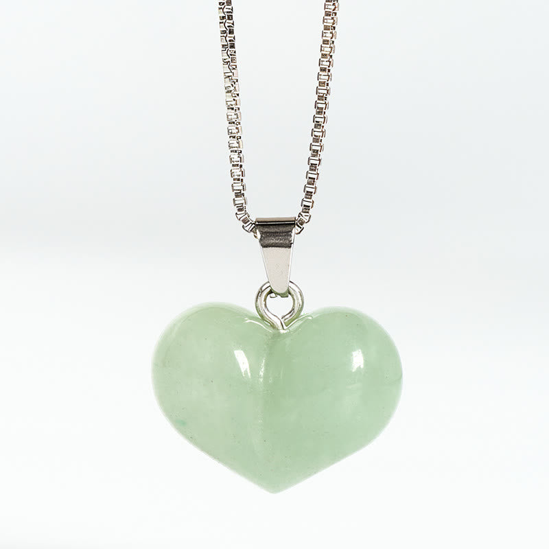 Colgante de equilibrio con Buddha Stones, diseño de corazón, amatista, topacio, cristal rosa, ópalo, ojo de tigre, cristal blanco, jaspe rojo, amazonita, aventurina verde, obsidiana negra, citrino. - Aventurina verde - image 36