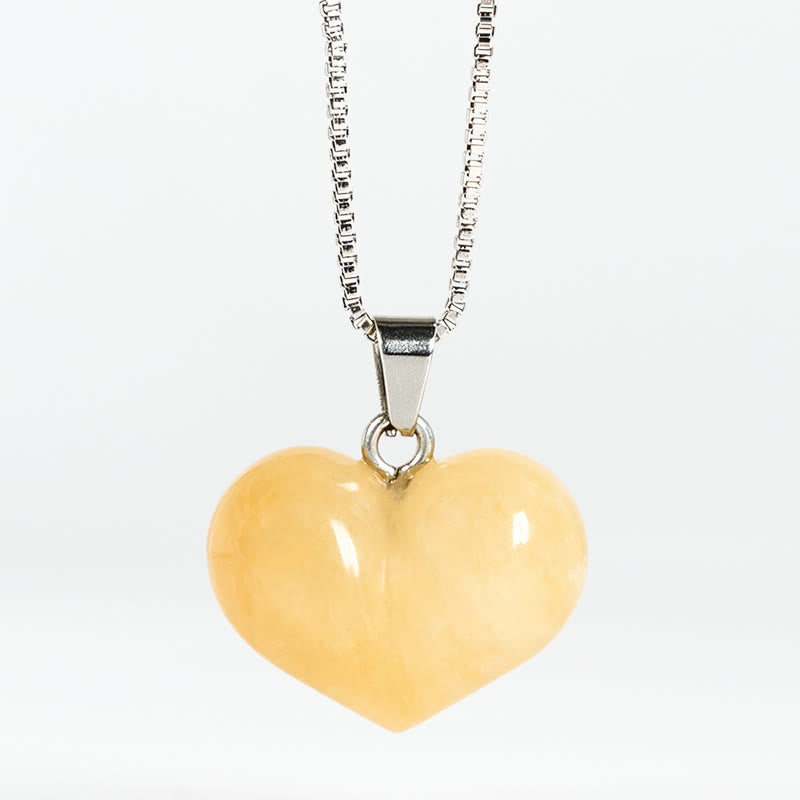 Colgante de equilibrio con Buddha Stones, diseño de corazón, amatista, topacio, cristal rosa, ópalo, ojo de tigre, cristal blanco, jaspe rojo, amazonita, aventurina verde, obsidiana negra, citrino. - Topacio - image 5