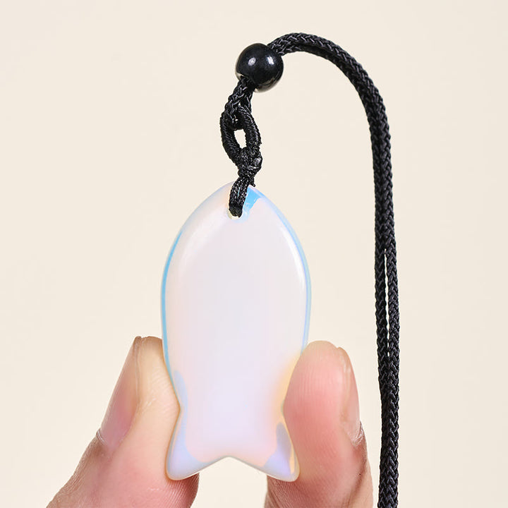 Colgante de collar con Buddha Stones , pez koi, cristal rosa, ágata india, amatista, topacio, jaspe rojo y calidez. - image 56