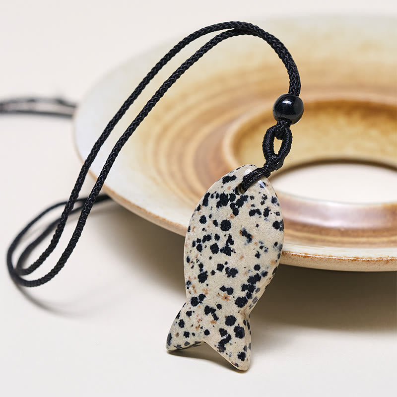 Colgante de collar con Buddha Stones , pez koi, cristal rosa, ágata india, amatista, topacio, jaspe rojo y calidez. - image 36