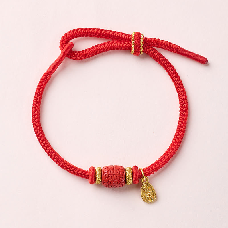 Buddha Stones Pulsera de la suerte con hilo rojo de cobre con el símbolo Om Mani Padme Hum Fu - image 10