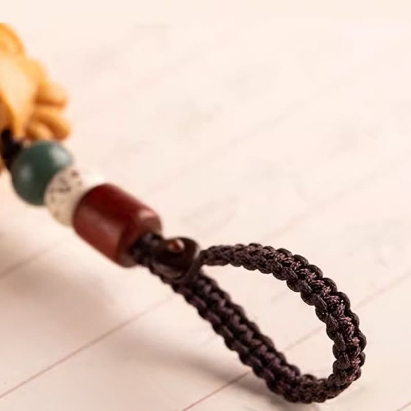 Buddha Stones Llavero con bendición de la semilla Bodhi de la luna, estrella y sándalo rojo del Año del Caballo - image 28