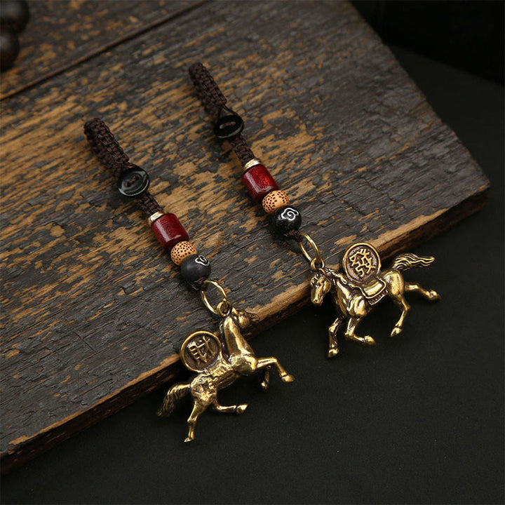 Buddha Stones del Año del Caballo, monedas de cobre y latón de los Cinco Emperadores, Pixiu que aleja los malos espíritus. - image 12